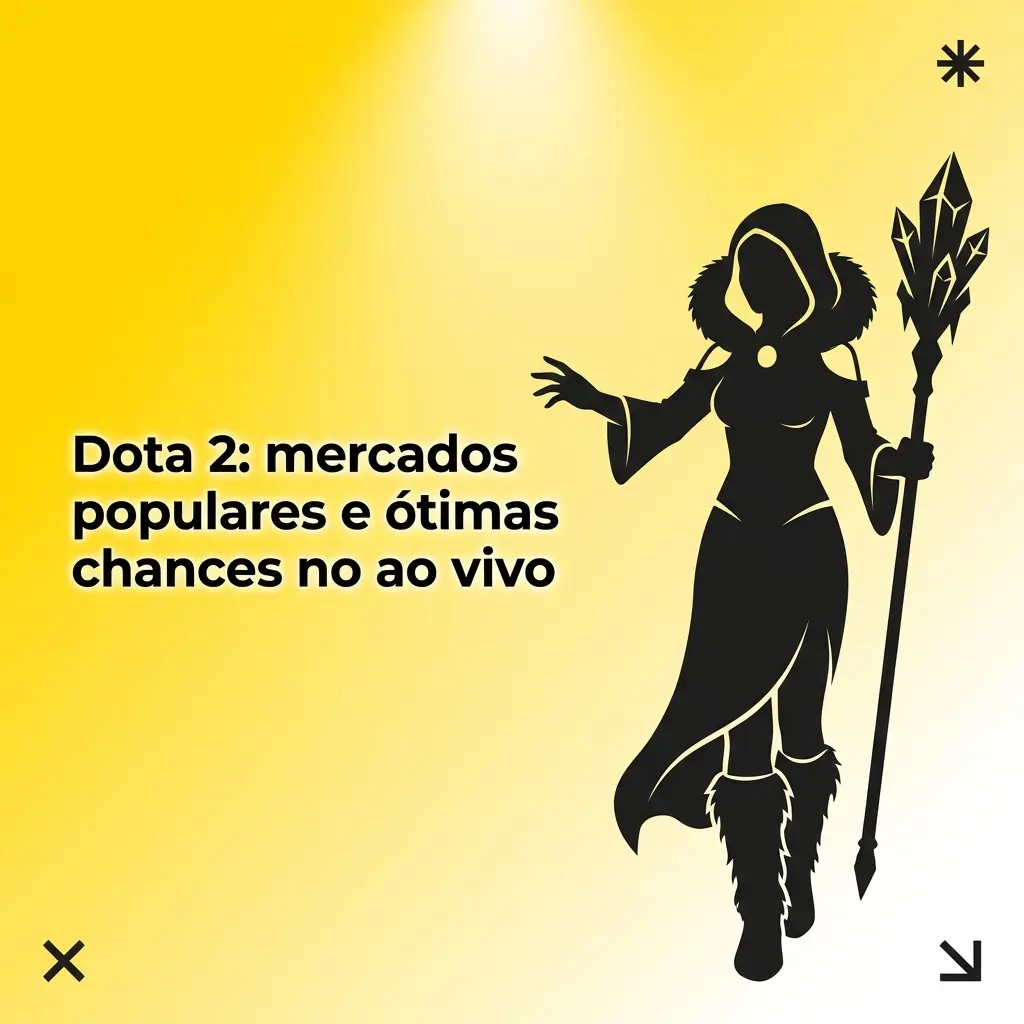 Partida de Dota 2 ao vivo com mercados de apostas: vencedor, mapas, totais e handicap em torneios como The International