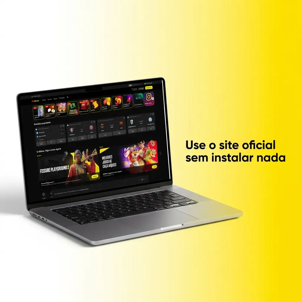 Aposte pelo site oficial no navegador, sem instalar app, com login, histórico de apostas e jogos de cassino e esportes