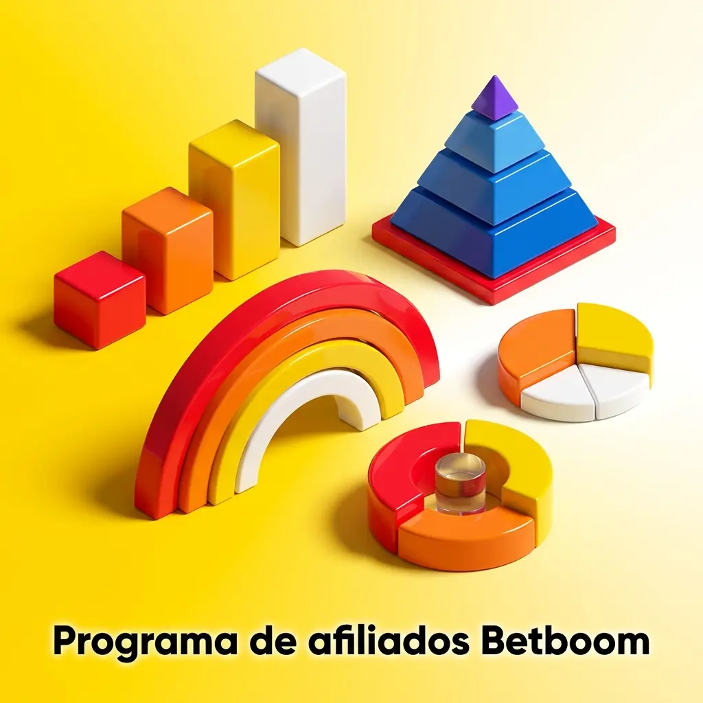 Painel do programa de afiliados Betboom com cliques, cadastros, comissões, materiais de divulgação e suporte de campanha