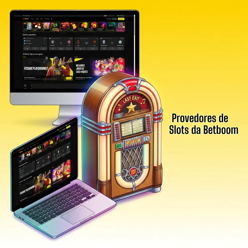 Logos dos principais provedores de slots da Betboom, incluindo Pragmatic Play, NetEnt, Play'n GO e mais de 50 parceiros