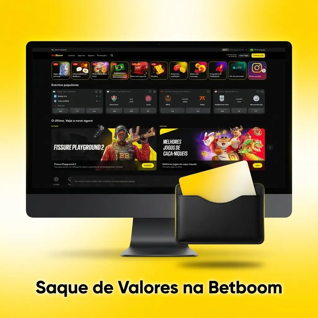 Tela da Betboom mostrando saque de valores via Pix na área financeira, com status da transação no painel do usuário