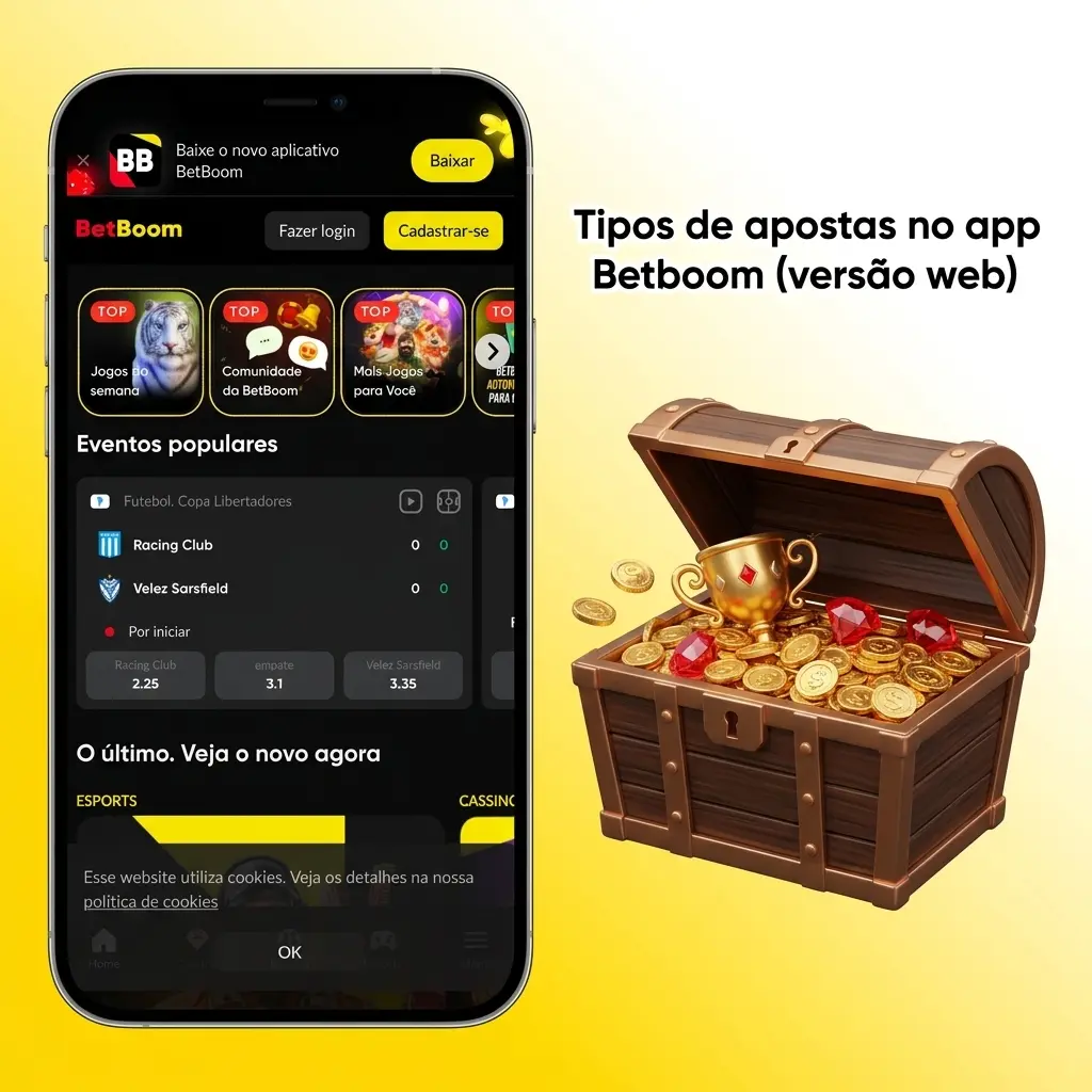 Tipos de apostas no app Betboom web: simples, múltipla, sistema, handicap e totais over/under